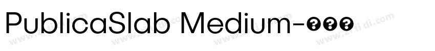PublicaSlab Medium字体转换